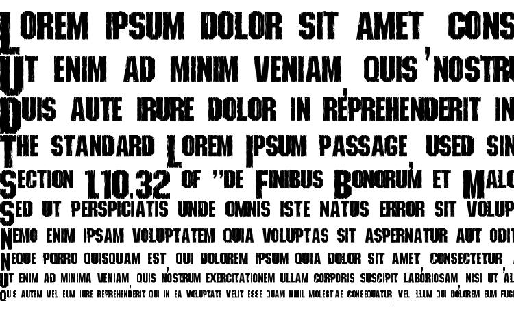 specimens Shredded font, sample Shredded font, an example of writing Shredded font, review Shredded font, preview Shredded font, Shredded font