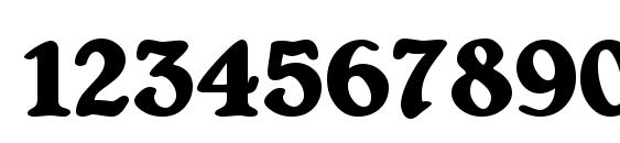 ShrewsburyTitling Bold Font, Number Fonts