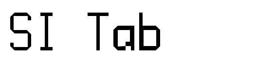 SI Tab font, free SI Tab font, preview SI Tab font