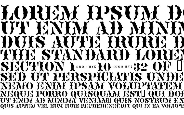 specimens Sideshow font, sample Sideshow font, an example of writing Sideshow font, review Sideshow font, preview Sideshow font, Sideshow font