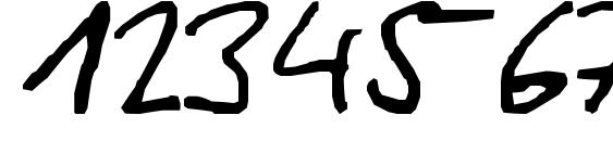 SiggiHand Font, Number Fonts