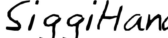 SiggiHand Font