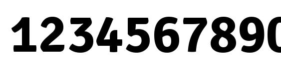 Signika Negative Bold Font, Number Fonts