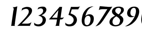 Sigvar Italic Font, Number Fonts