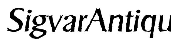 Шрифт SigvarAntique Italic