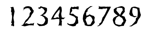 SigvarRandom Light Regular Font, Number Fonts