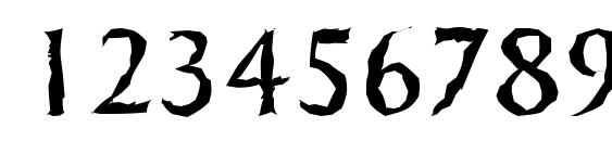 SigvarRandom Regular Font, Number Fonts