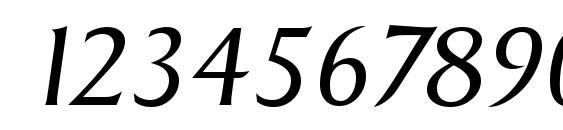 SigvarSerial Light Italic Font, Number Fonts