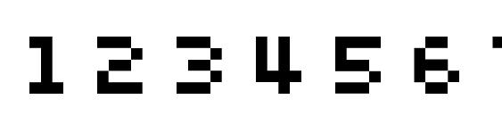 Silkscreen expanded Font, Number Fonts