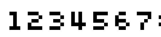 Silkscreen Font, Number Fonts