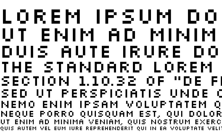 specimens Silkscreen font, sample Silkscreen font, an example of writing Silkscreen font, review Silkscreen font, preview Silkscreen font, Silkscreen font