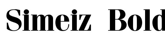 Simeiz Bold font, free Simeiz Bold font, preview Simeiz Bold font