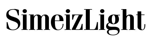 SimeizLight Bold font, free SimeizLight Bold font, preview SimeizLight Bold font