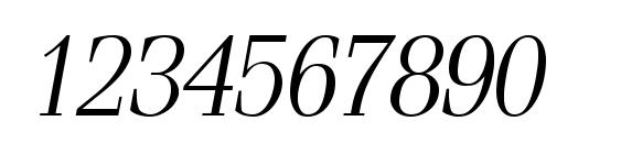 SimeizLight Italic Font, Number Fonts