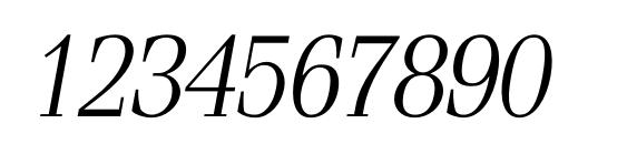 Simeizlightc italic Font, Number Fonts