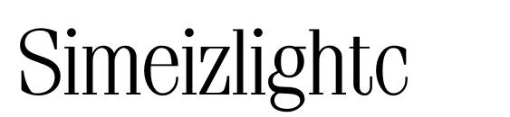 Simeizlightc font, free Simeizlightc font, preview Simeizlightc font