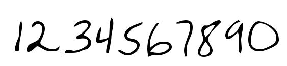 Simkins Regular Font, Number Fonts