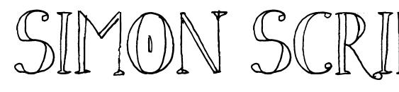 Simon script Font