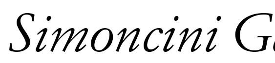 Simoncini Garamond LT Italic Font