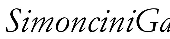 SimonciniGaramondStd Italic Font