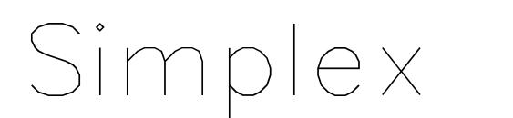 Simplex font, free Simplex font, preview Simplex font