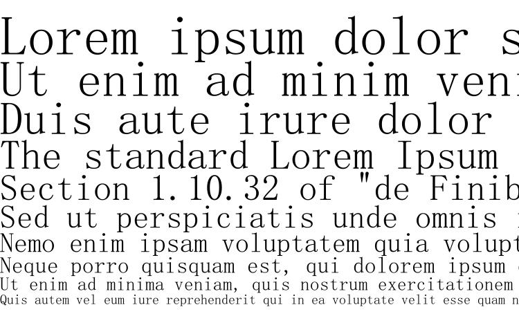specimens Simsun extb font, sample Simsun extb font, an example of writing Simsun extb font, review Simsun extb font, preview Simsun extb font, Simsun extb font