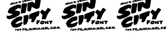 Sin City Font, Number Fonts
