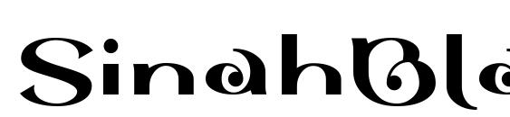 SinahBlackLL font, free SinahBlackLL font, preview SinahBlackLL font