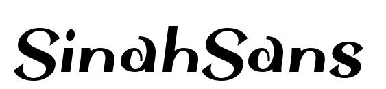 SinahSans LT Black Condensed Italic Font