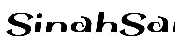 SinahSans LT Black Italic Font