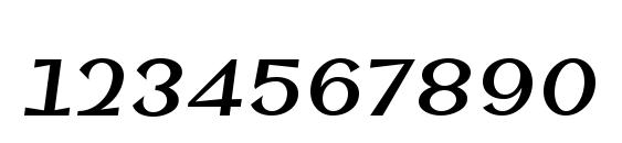 SinahSans LT Bold Condensed Italic Font, Number Fonts