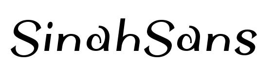 SinahSans LT Bold Condensed Italic Font