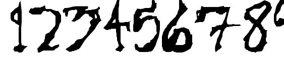 Sinister Plot Font, Number Fonts