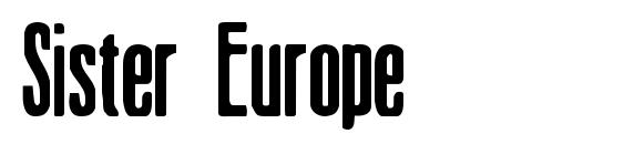 Sister Europe font, free Sister Europe font, preview Sister Europe font