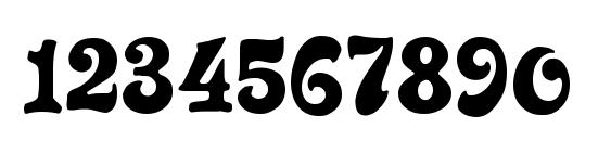 Sixties Regular Font, Number Fonts