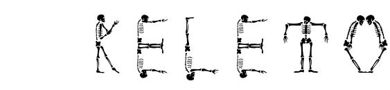 Skeletonalphabet font, free Skeletonalphabet font, preview Skeletonalphabet font