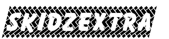 шрифт Skidzextra, бесплатный шрифт Skidzextra, предварительный просмотр шрифта Skidzextra
