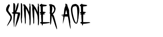 шрифт Skinner AOE, бесплатный шрифт Skinner AOE, предварительный просмотр шрифта Skinner AOE