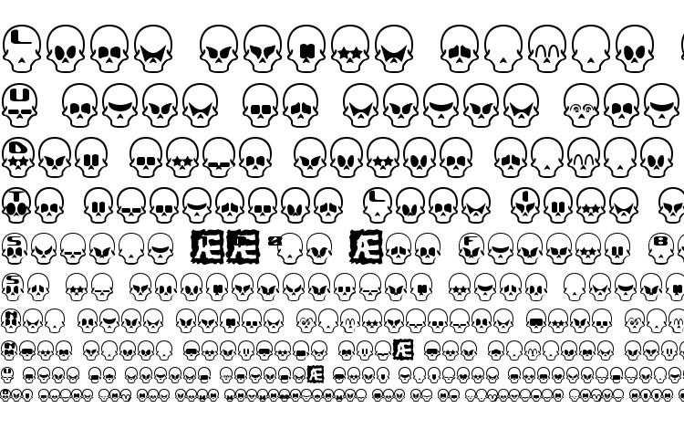 specimens Skull Capz (BRK) font, sample Skull Capz (BRK) font, an example of writing Skull Capz (BRK) font, review Skull Capz (BRK) font, preview Skull Capz (BRK) font, Skull Capz (BRK) font