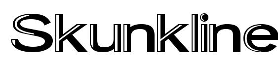 шрифт Skunkline, бесплатный шрифт Skunkline, предварительный просмотр шрифта Skunkline