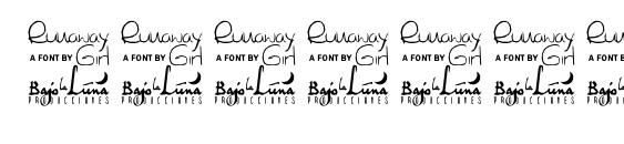 SL Runaway Girl Font, Number Fonts