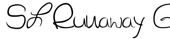 SL Runaway Girl font, free SL Runaway Girl font, preview SL Runaway Girl font