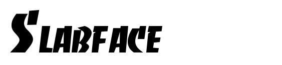 шрифт Slabface, бесплатный шрифт Slabface, предварительный просмотр шрифта Slabface