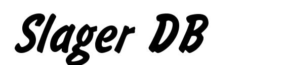 Slager DB font, free Slager DB font, preview Slager DB font