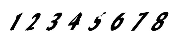 Slantalic Font, Number Fonts