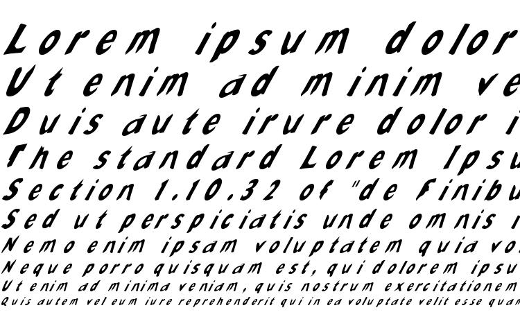 specimens Slantalic font, sample Slantalic font, an example of writing Slantalic font, review Slantalic font, preview Slantalic font, Slantalic font