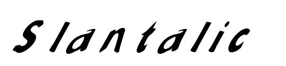 Slantalic font, free Slantalic font, preview Slantalic font