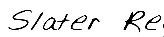 Slater Regular font, free Slater Regular font, preview Slater Regular font