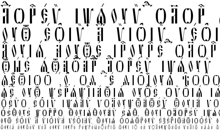 specimens Slavjanic Ucs SpacedOut font, sample Slavjanic Ucs SpacedOut font, an example of writing Slavjanic Ucs SpacedOut font, review Slavjanic Ucs SpacedOut font, preview Slavjanic Ucs SpacedOut font, Slavjanic Ucs SpacedOut font