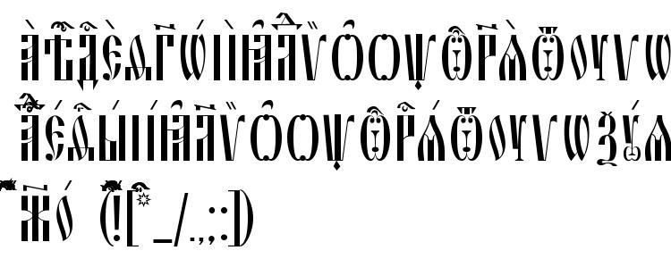 glyphs Slavjanic Ucs font, сharacters Slavjanic Ucs font, symbols Slavjanic Ucs font, character map Slavjanic Ucs font, preview Slavjanic Ucs font, abc Slavjanic Ucs font, Slavjanic Ucs font